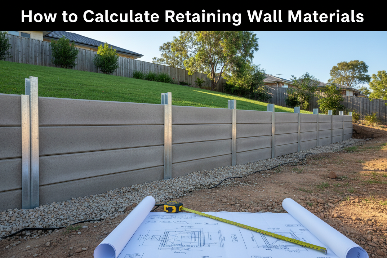 How to Calculate Retaining Wall Materials — Sleepers, Posts & Drainage