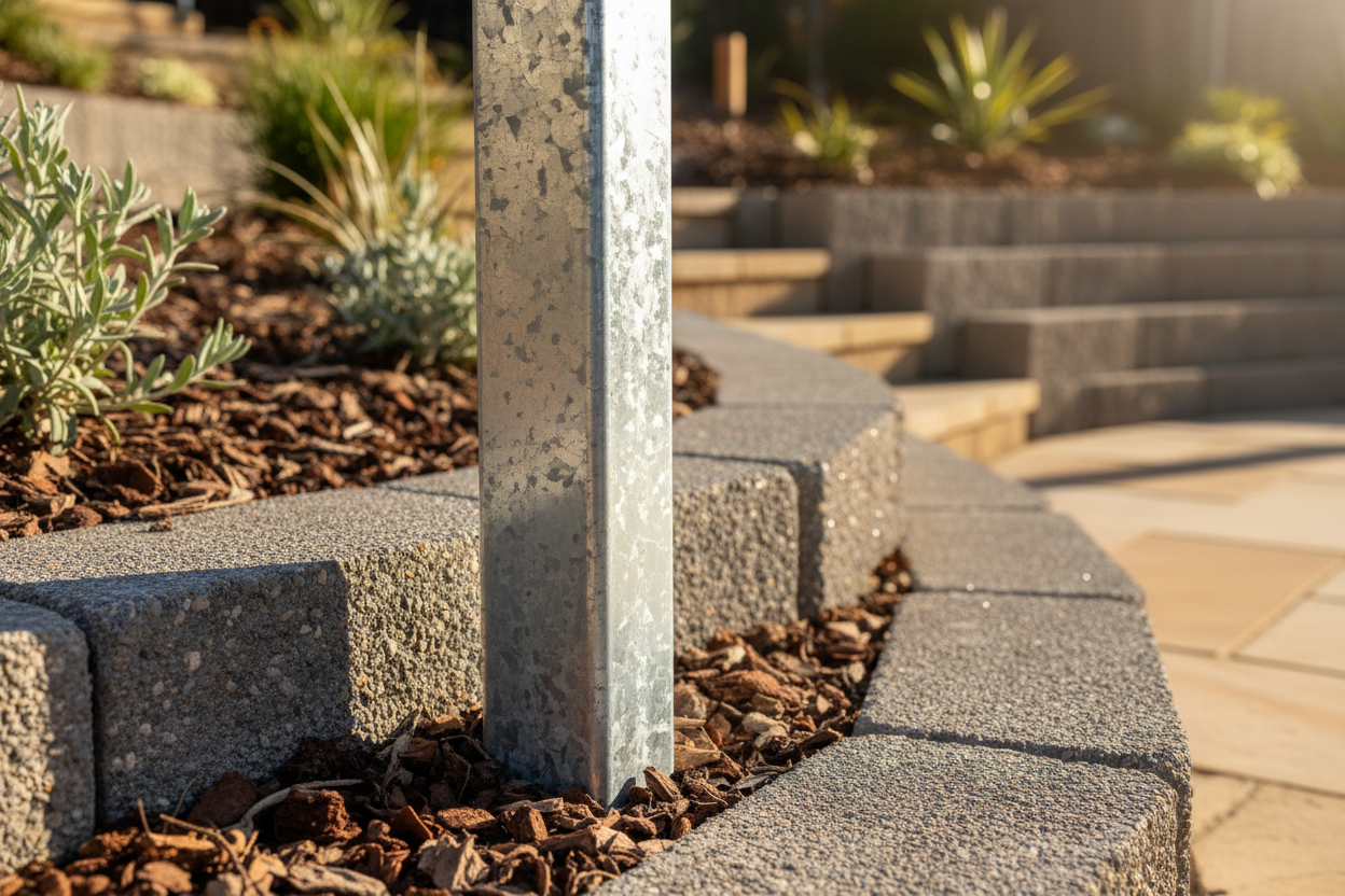 Retaining Wall Post Corrosion Protection — Why Hot-Dip Galvanising Matters