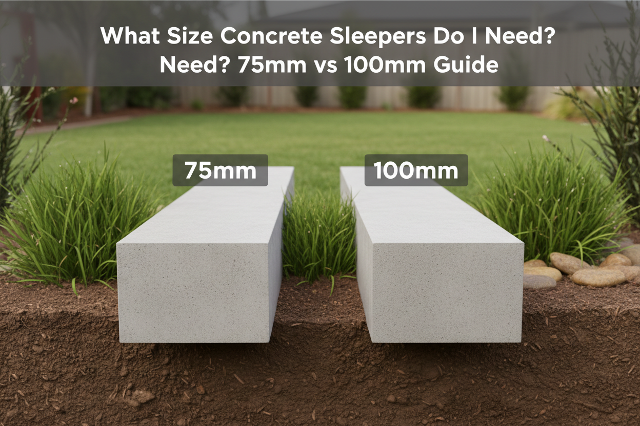 What Size Concrete Sleepers Do I Need? 75mm vs 100mm Guide