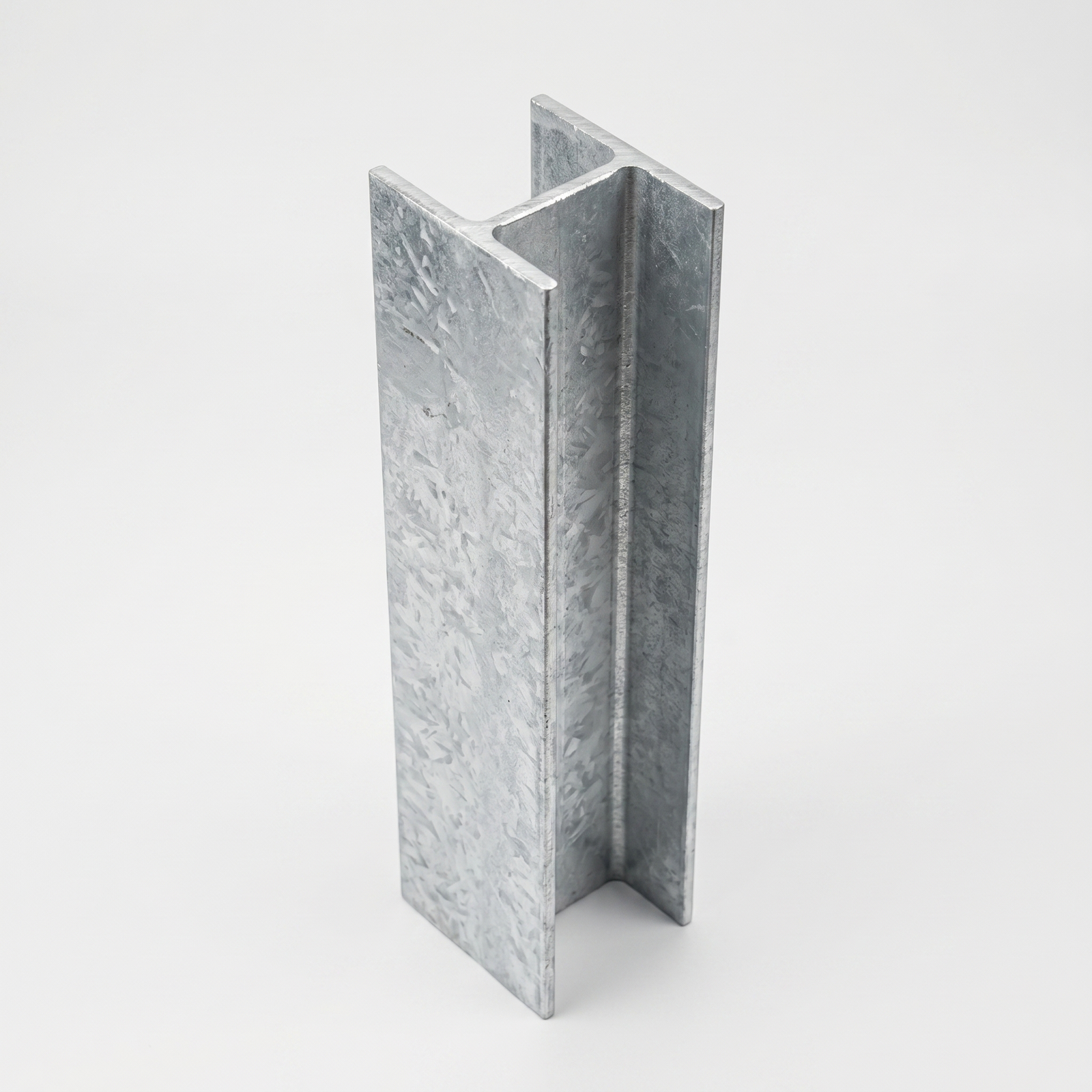 Galvanised steel H-beam 100UC middle post for concrete sleeper retaining walls