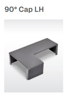 90° Corner Post Cap — Galvanised Steel