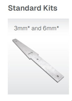 Fence Bracket Kit — Galvanised Steel | For Steel Retaining Wall Posts