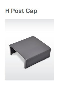 H Post Cap — Galvanised Steel Post Cover