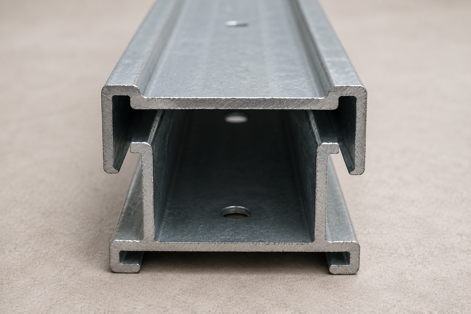 End view of a 150 UC steel post showing the H-beam profile