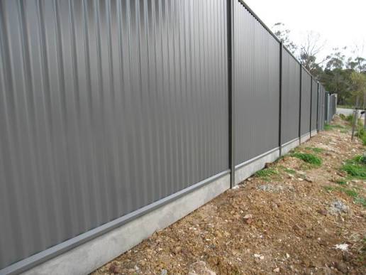 Plinth Under a Colorbond Fence