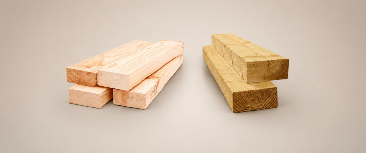 Timber sleepers different sizes