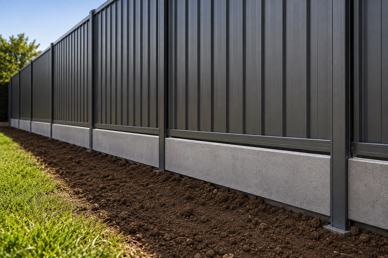 Under-Fence Plinth Sizes & Maximum Retaining Height