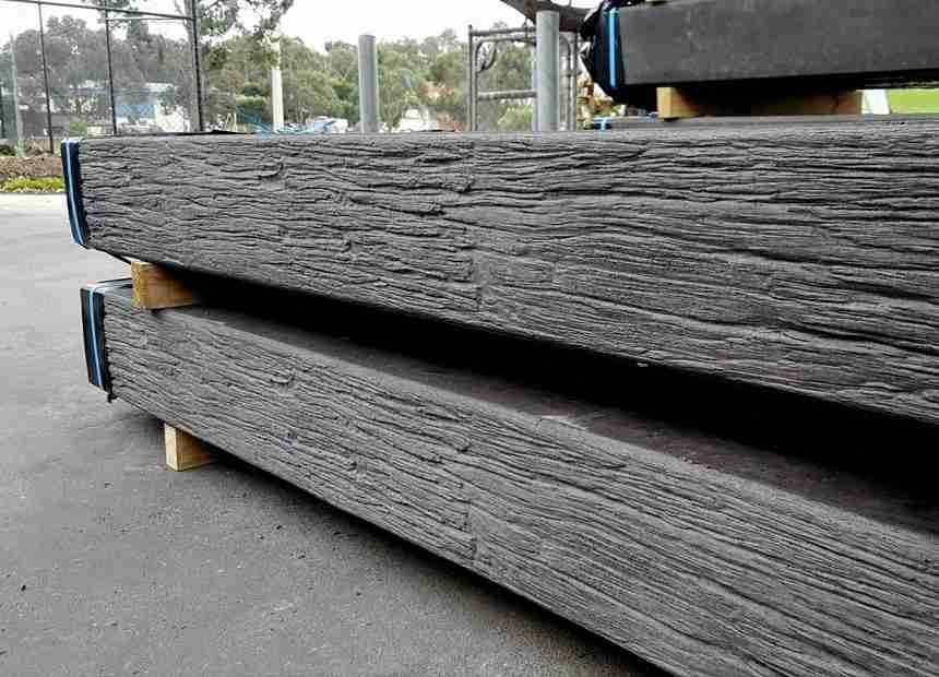 Wood-Look Concrete Sleepers