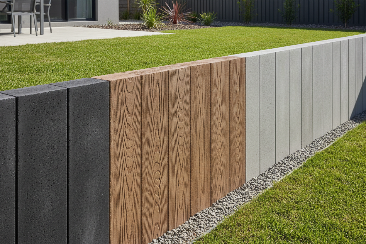 Charcoal vs Woodgrain vs Smooth Finish Concrete Sleepers: Which Should You Choose?