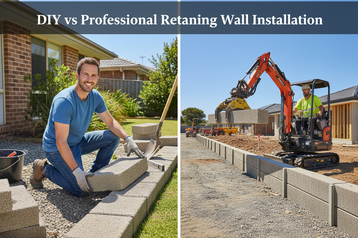 DIY vs Professional Retaining Wall Installation — Which Is Right for You?