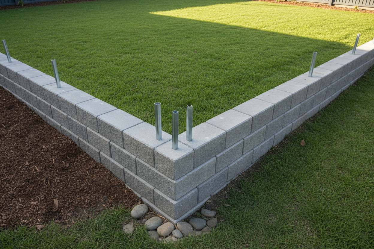 How to Build a Retaining Wall Corner — L-Shapes, Returns & 90° Joins