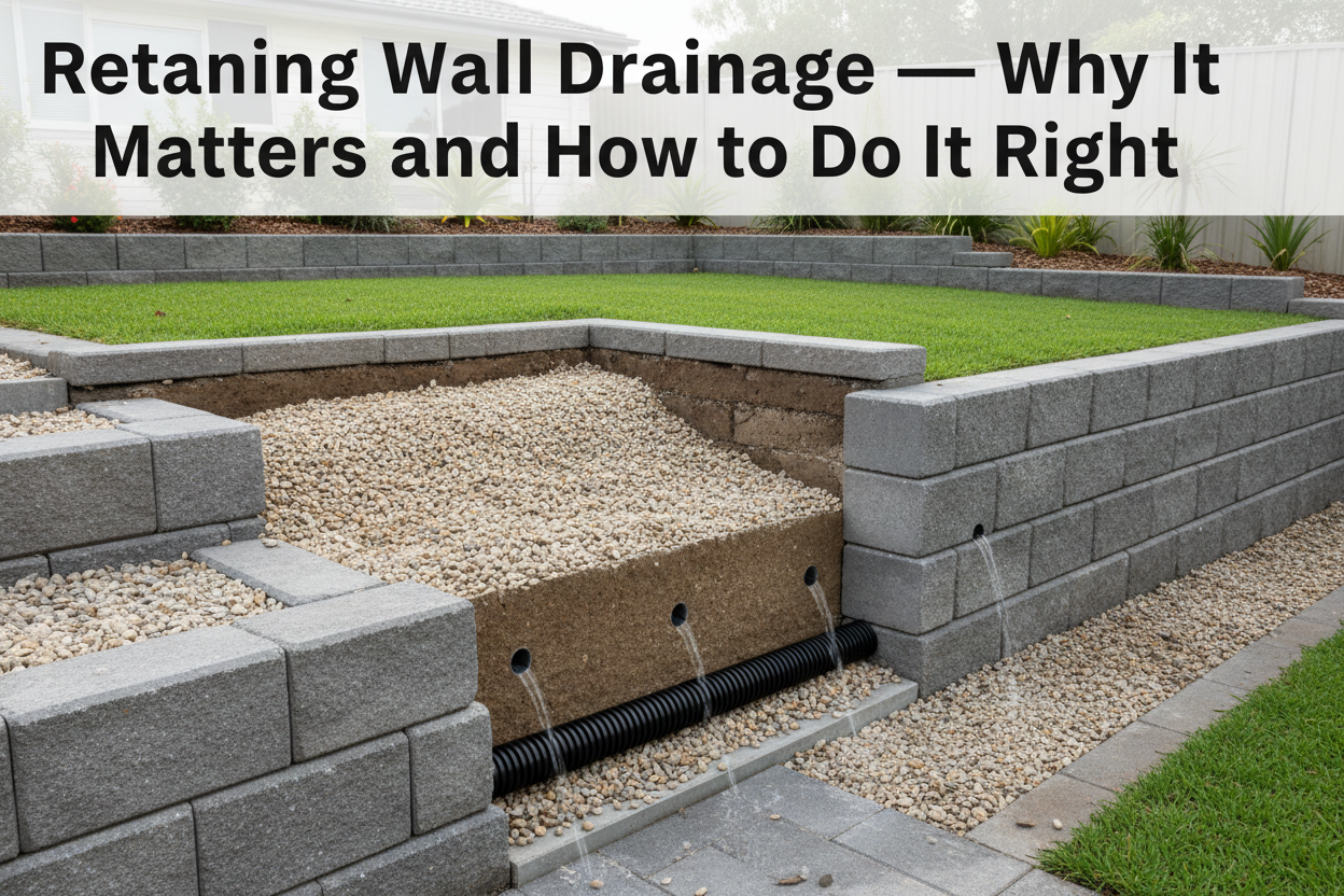 Retaining Wall Drainage — Why It Matters and How to Do It Right