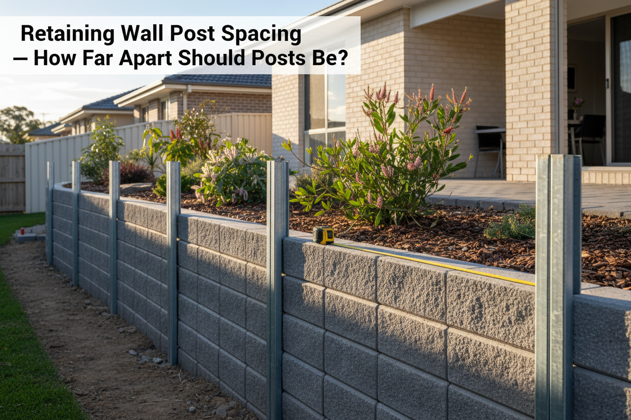 Retaining Wall Post Spacing — How Far Apart Should Posts Be?