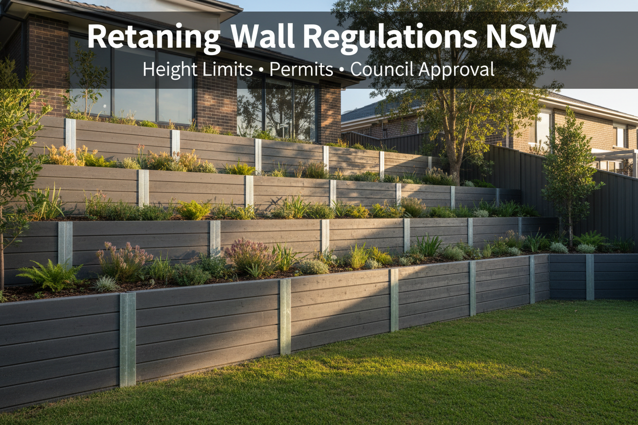 Retaining Wall Regulations NSW — Height Limits, Permits & Council Approval