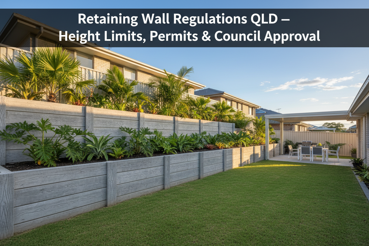 Retaining Wall Regulations QLD — Height Limits, Permits & Council Approval
