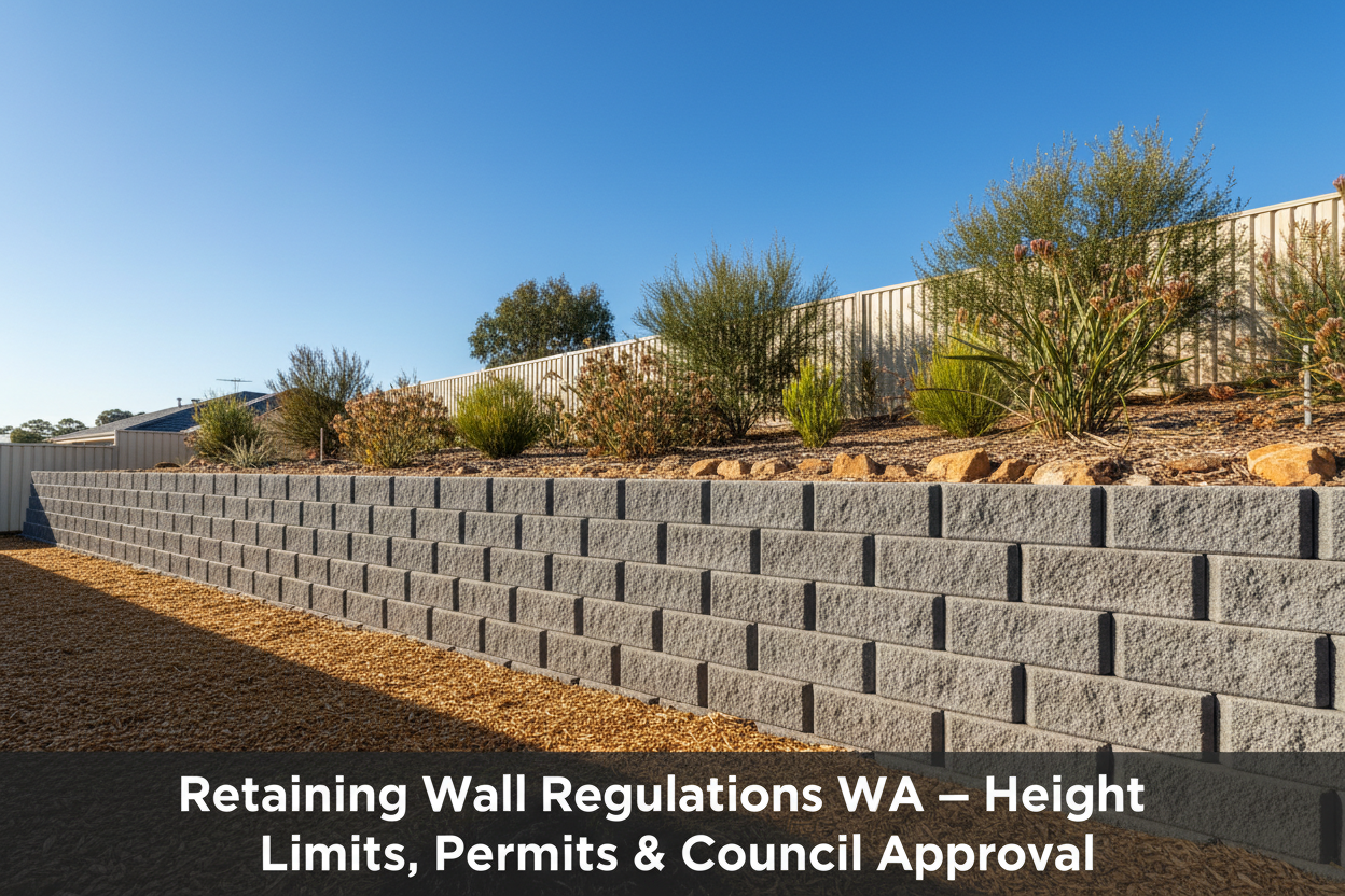 Retaining Wall Regulations WA — Height Limits, Permits & Council Approval