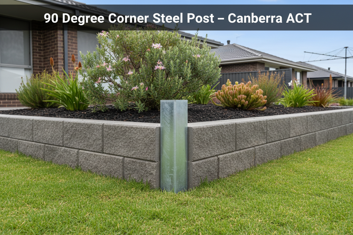 90 Degree Corner Posts Canberra | Retaining Walls Direct