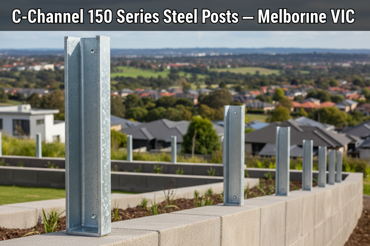 150 PFC C-Channel Steel Posts Melbourne VIC — Heavy Duty | Retaining ...