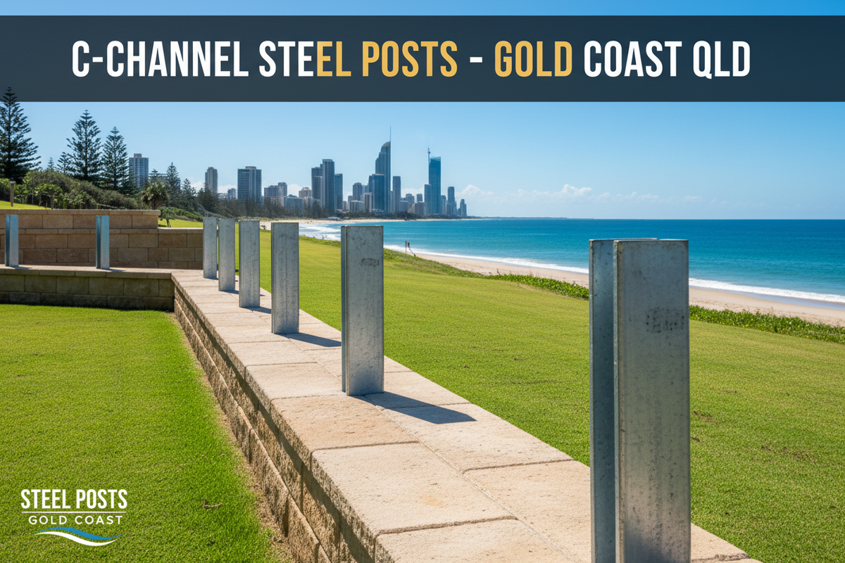 C-Channel Steel Posts Gold Coast QLD | Retaining Walls Direct