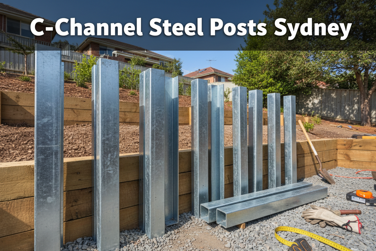 C-Channel Steel Posts Sydney NSW | Retaining Walls Direct