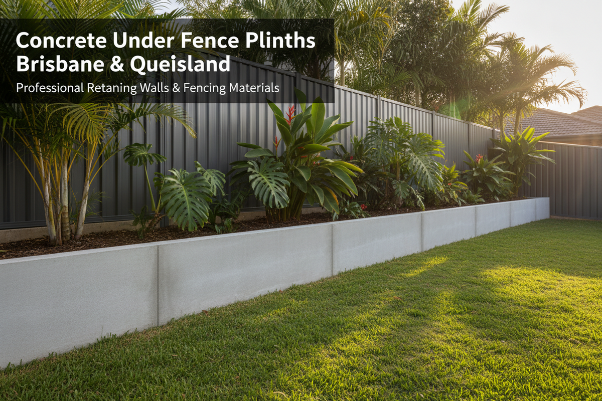Under Fence Plinths Brisbane QLD | Retaining Walls Direct