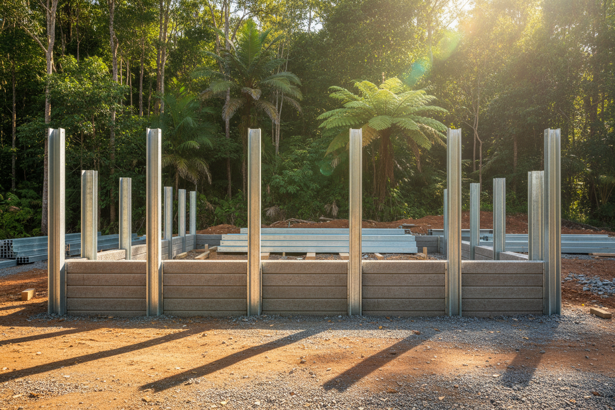 H-Beam Steel Posts Brisbane QLD | Retaining Walls Direct