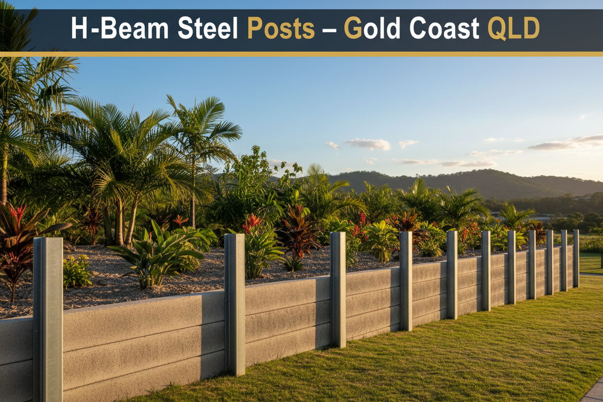 H-Beam Steel Posts Gold Coast QLD | Retaining Walls Direct