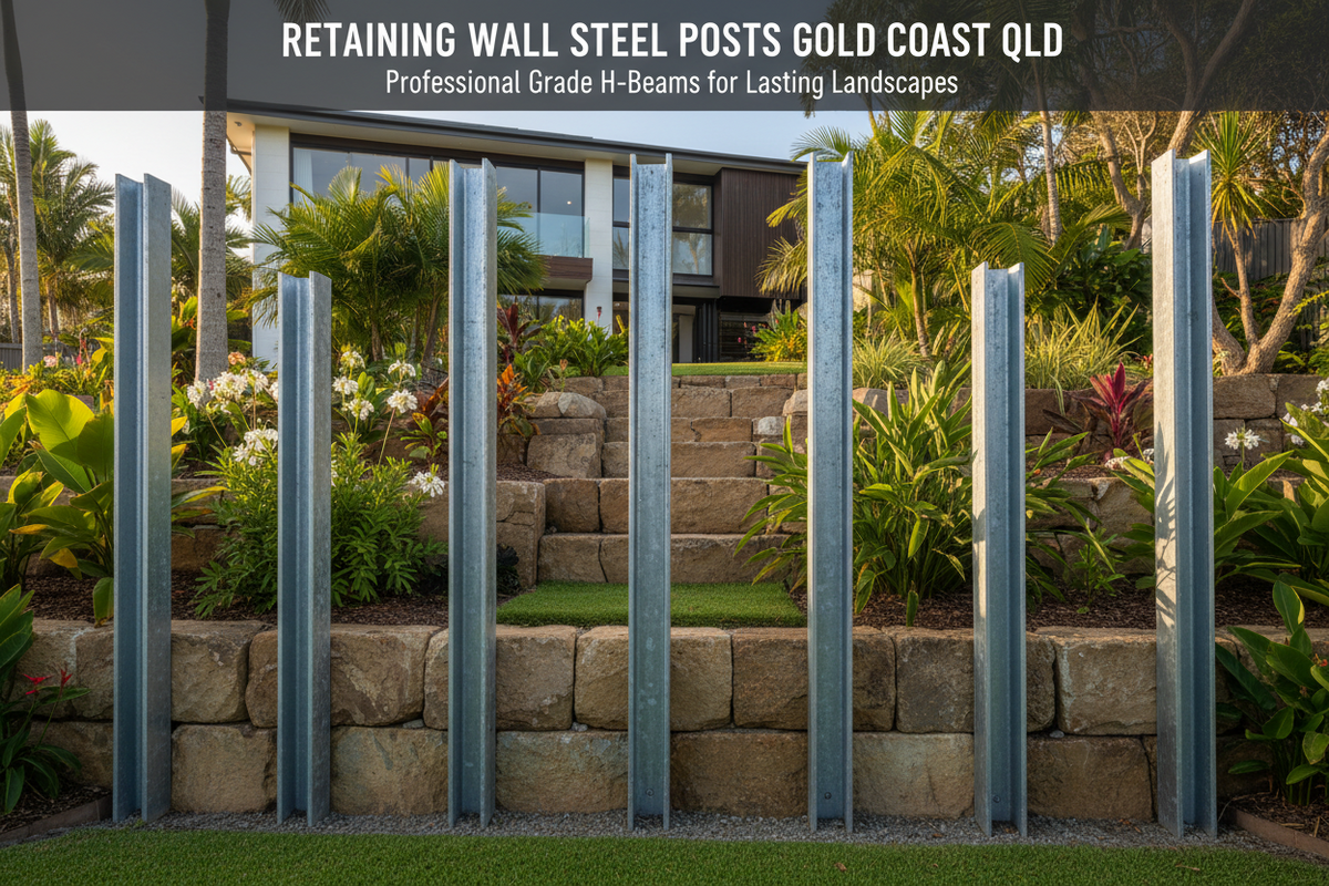 Retaining Wall Posts Gold Coast QLD | Retaining Walls Direct