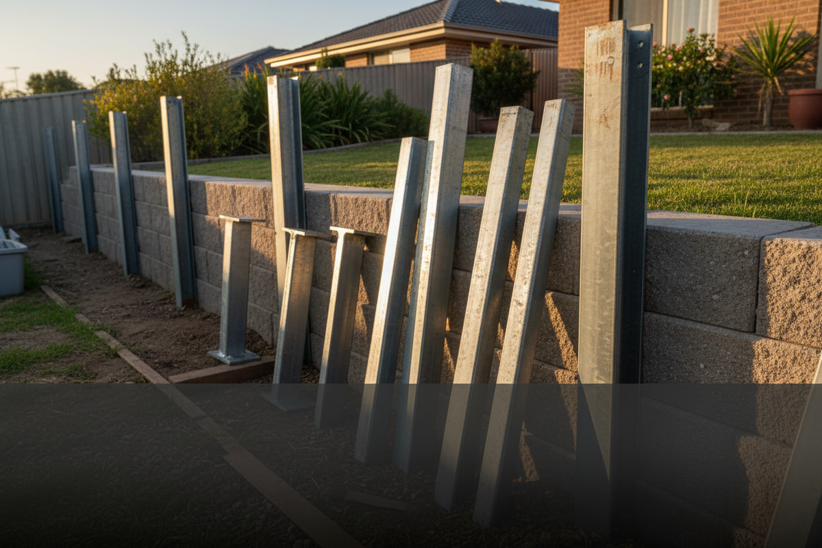 Retaining Wall Posts Melbourne VIC | Retaining Walls Direct