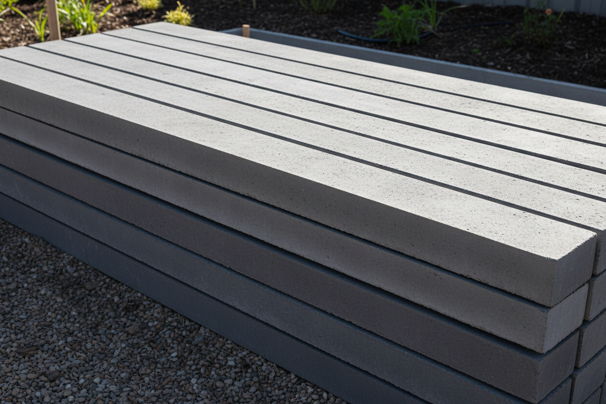 Charcoal Concrete Sleepers