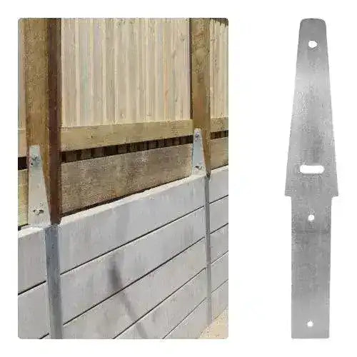 Fence Brackets for Retaining Wall Posts