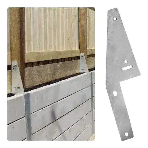 Fence Brackets for Retaining Wall Posts