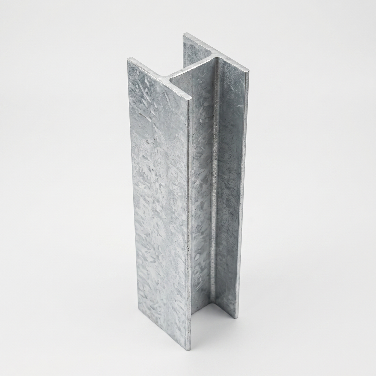 Galvanised steel H-beam 100UC middle post for concrete sleeper retaining walls