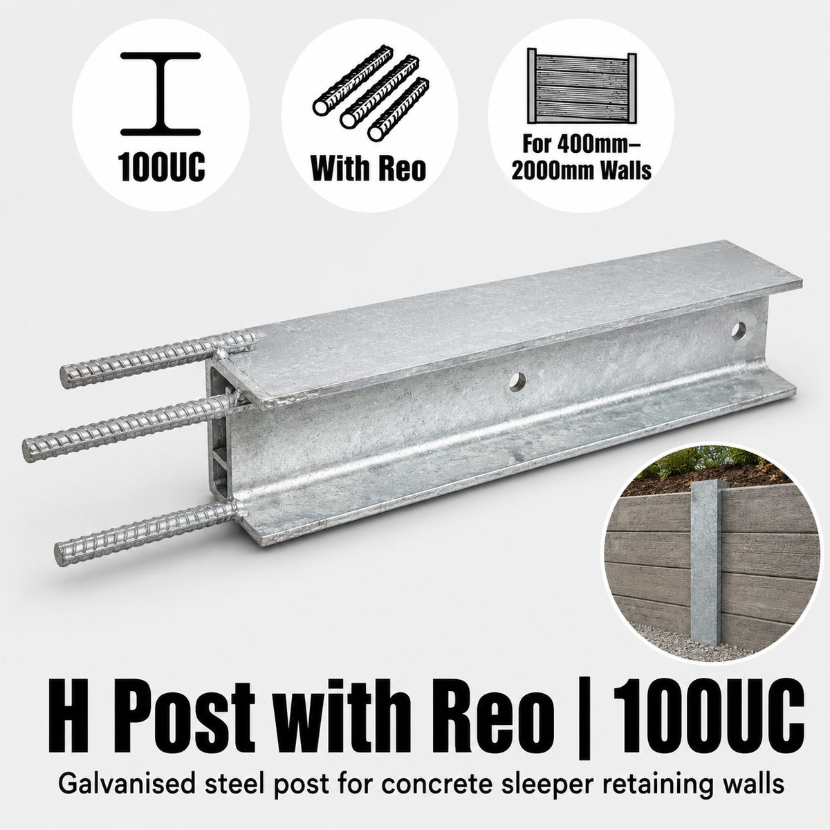 H Post with Reo | 100UC