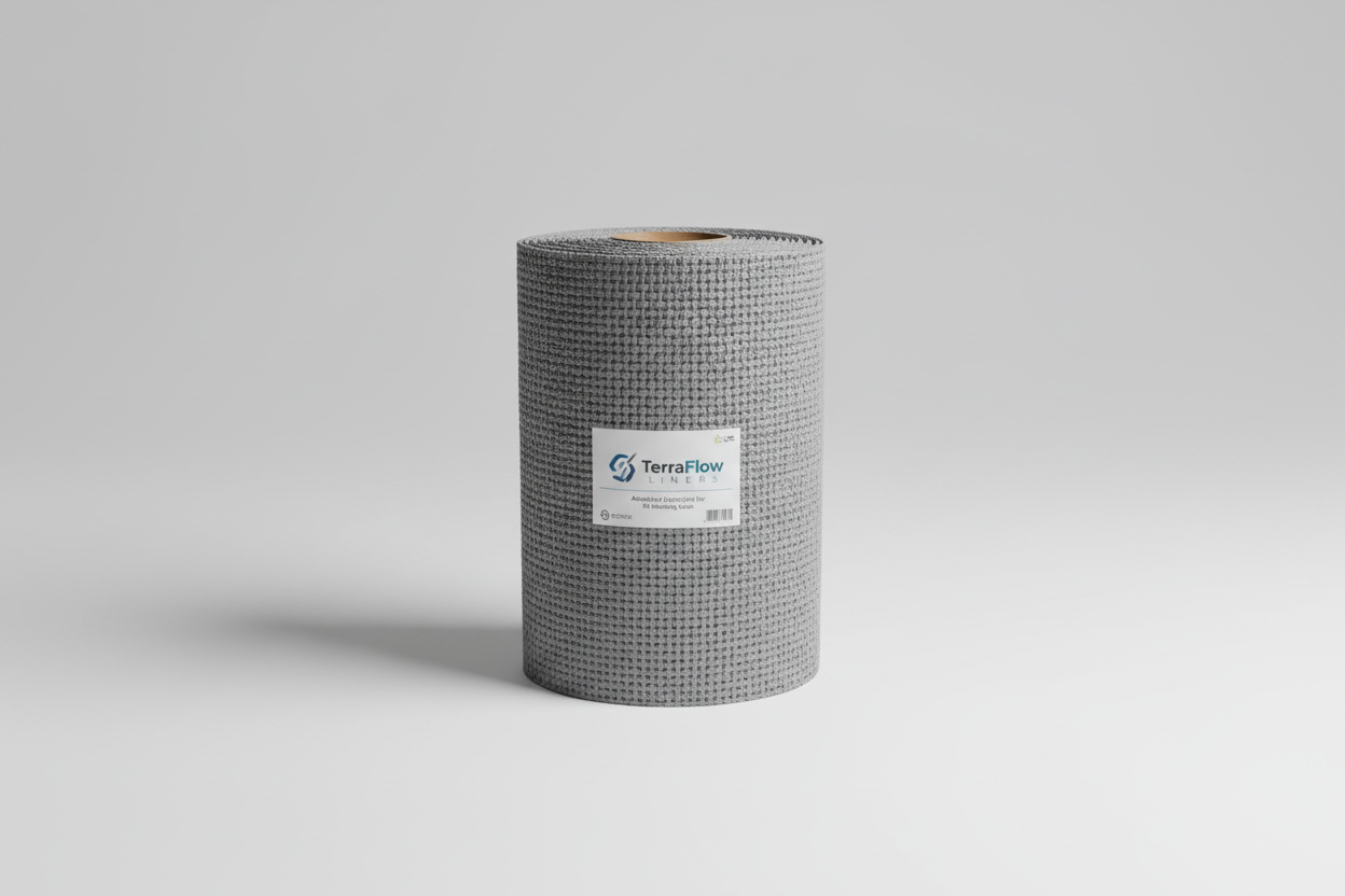 Geotextile fabric wall liner roll for retaining walls