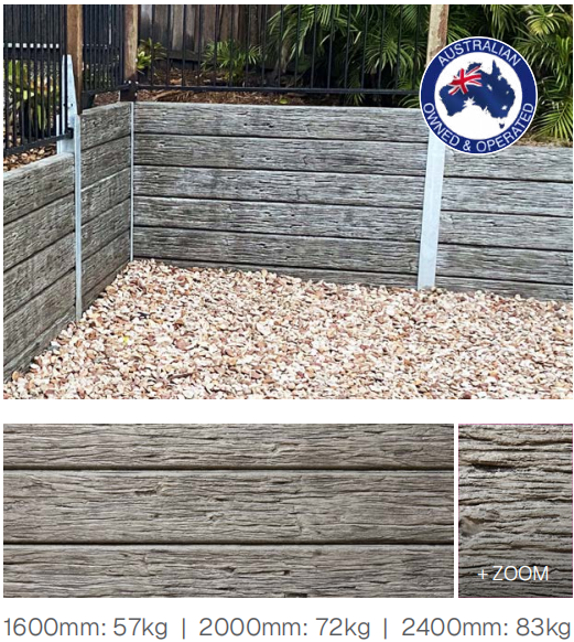Premium Sealed Concrete Sleepers 200mm x 75mm